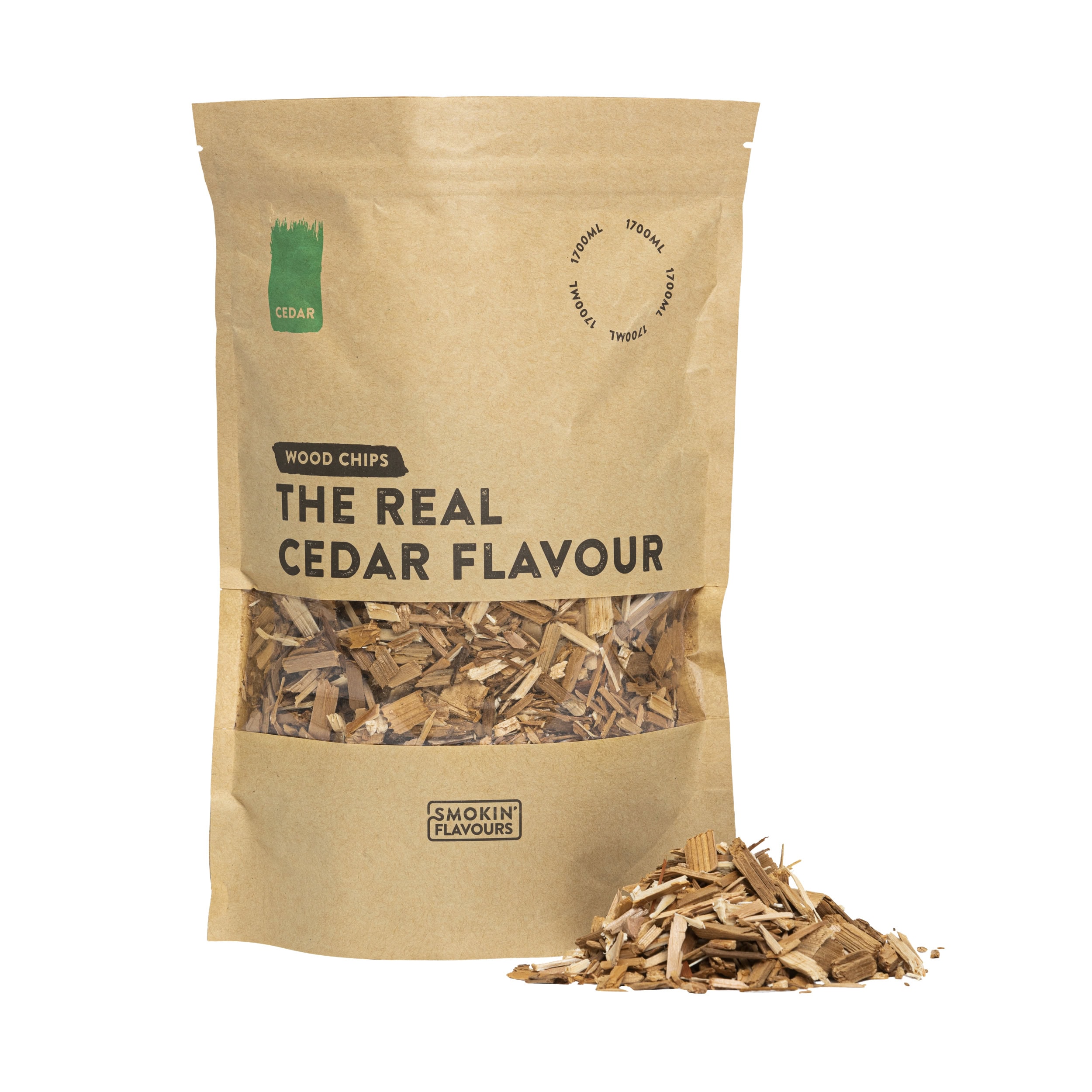 Smokin' Flavours rooksnippers cederhout 1700 ml - BBQ Experience Center - Afbeelding 2