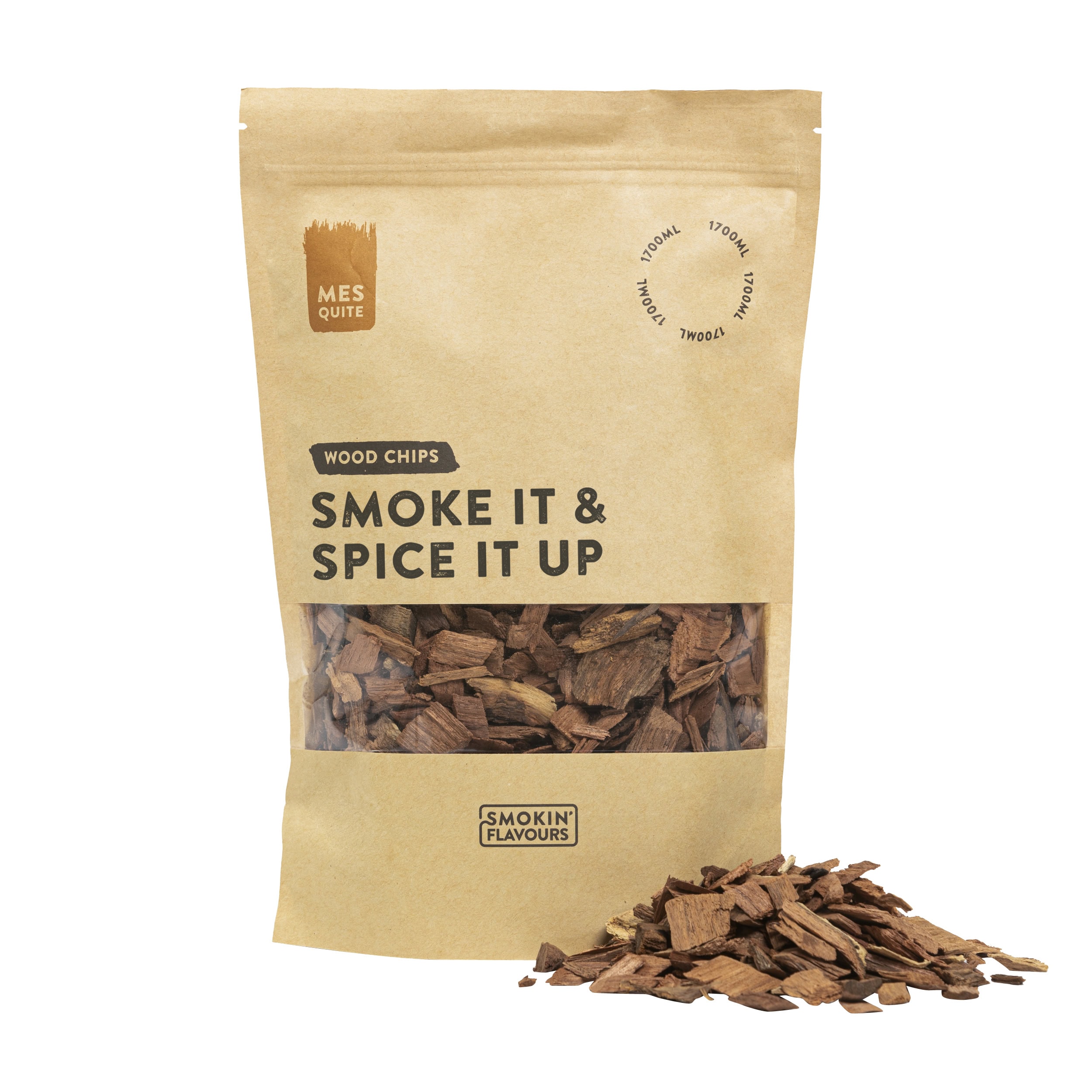 Smokin' Flavours rooksnippers mesquite 1700 ml - BBQ Experience Center - Afbeelding 2