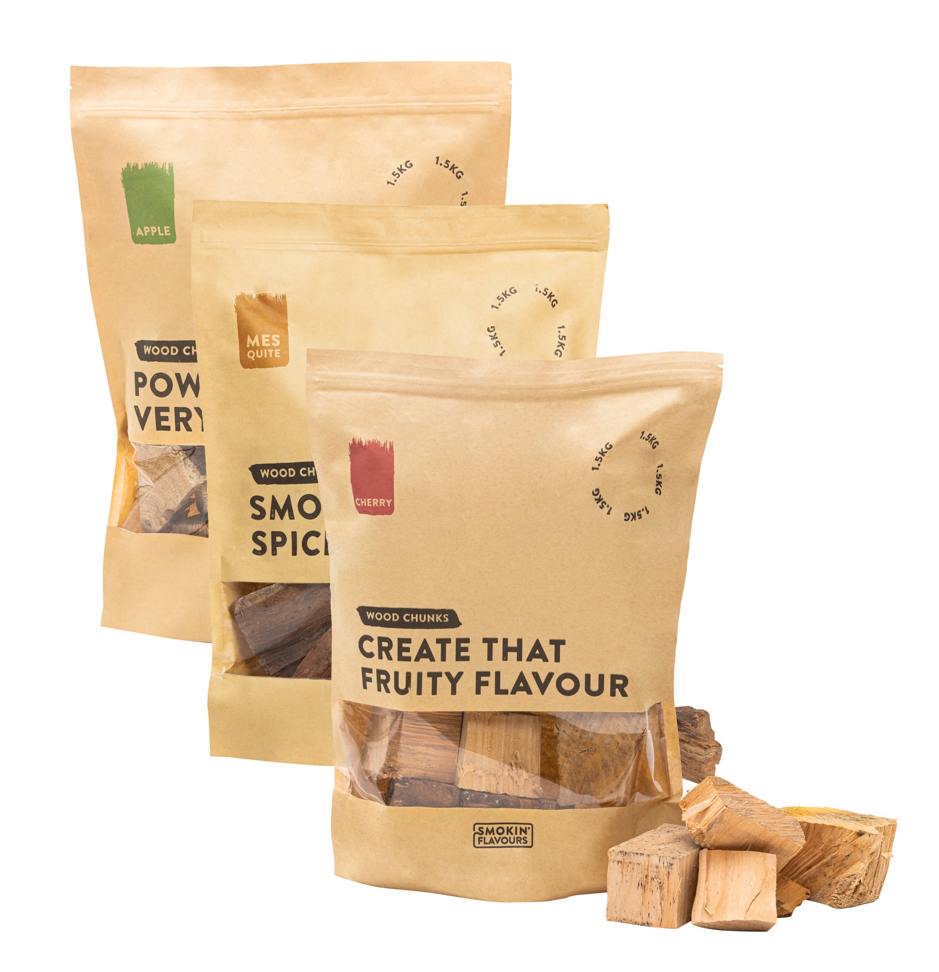 Smokin' Flavours rookchunks multipack 3x: stel samen - BBQ Experience Center - Afbeelding 2