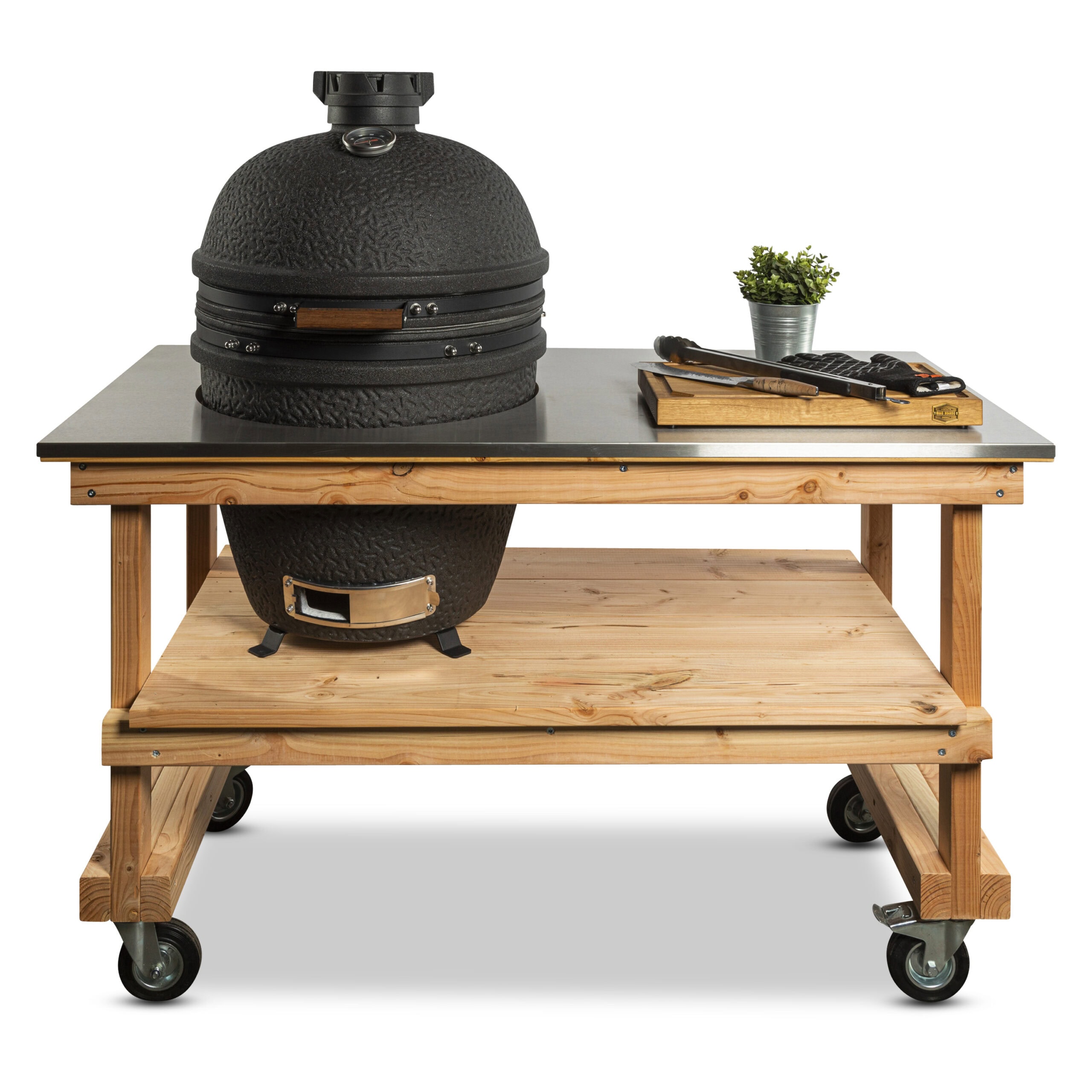 Douglas tafel met RVS blad + Bastard Large Urban - BBQ Experience Center - Afbeelding 2