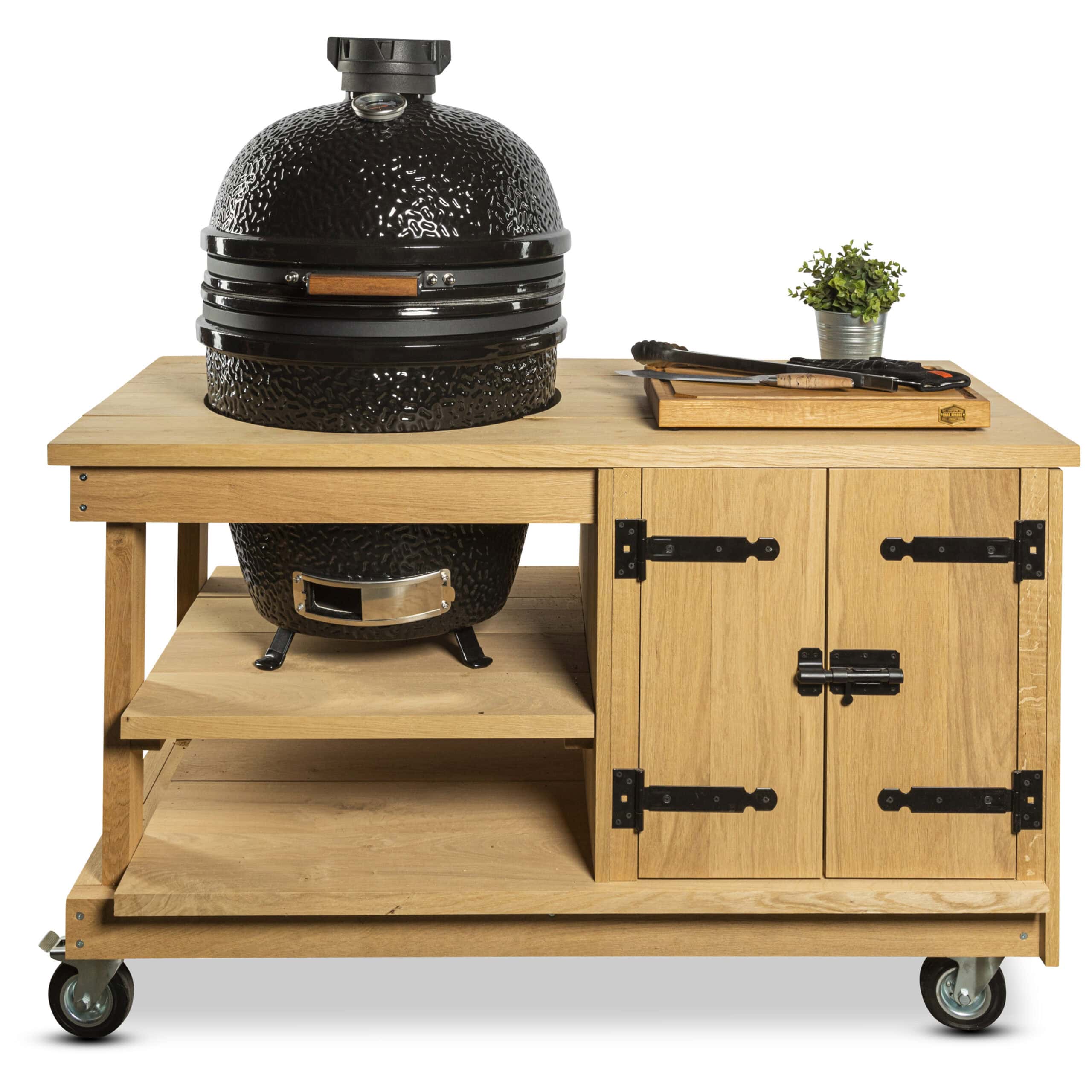 Eiken tafel met kast + Bastard Medium - BBQ Experience Center - Afbeelding 2
