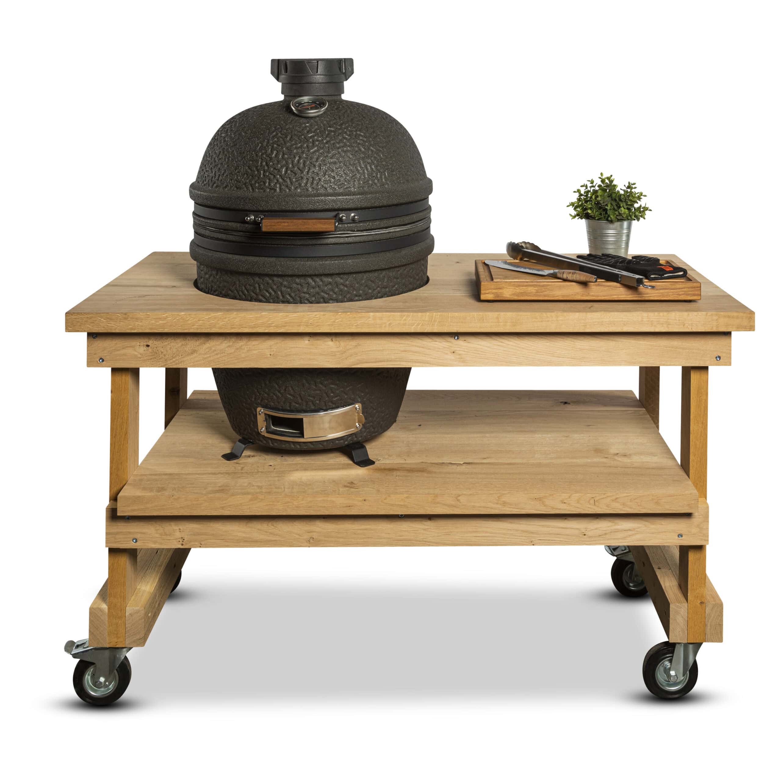 Eiken tafel + Bastard Large Urban - BBQ Experience Center - Afbeelding 2