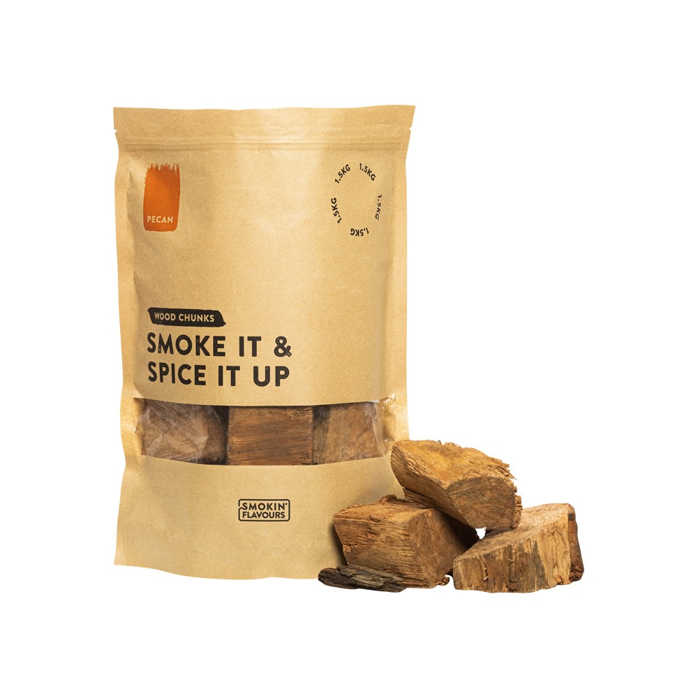 Smokin' Flavours rookchunks pecan 1,5kg - BBQ Experience Center - Afbeelding 2