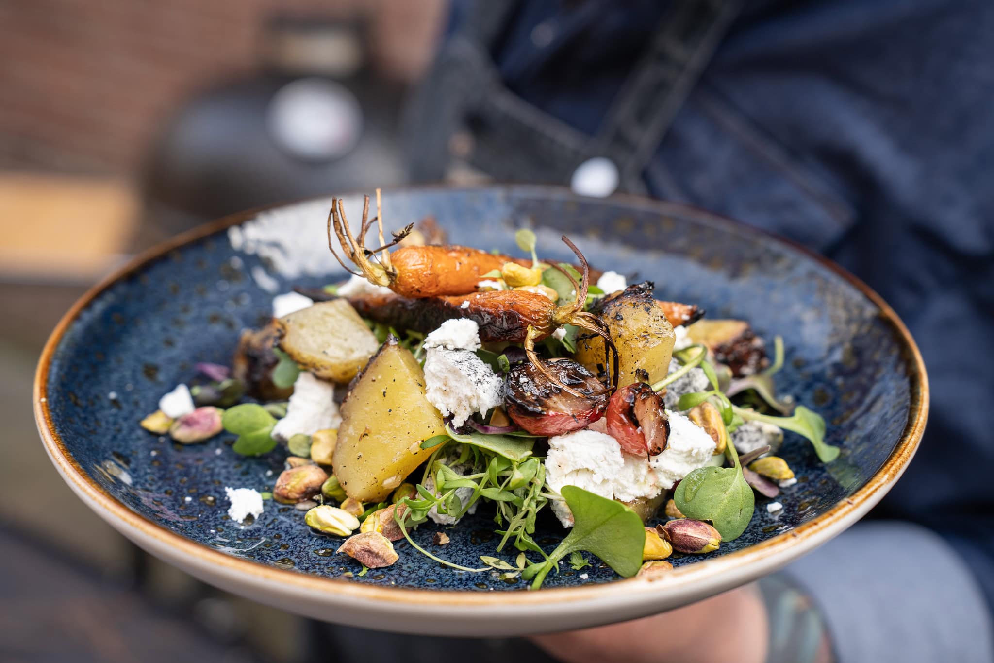 Vegetarische grillsalade