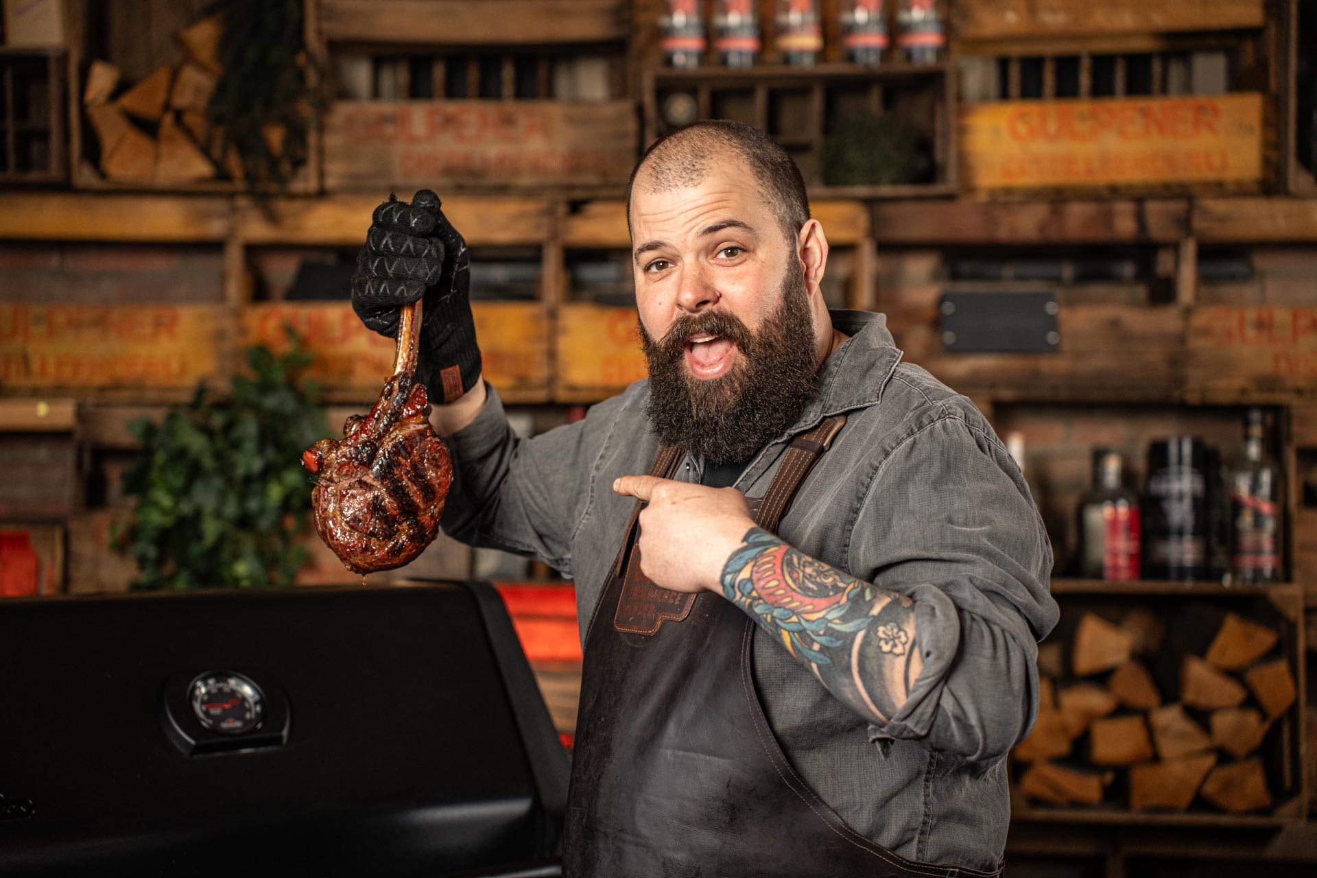 Reverse sear Tomahawk