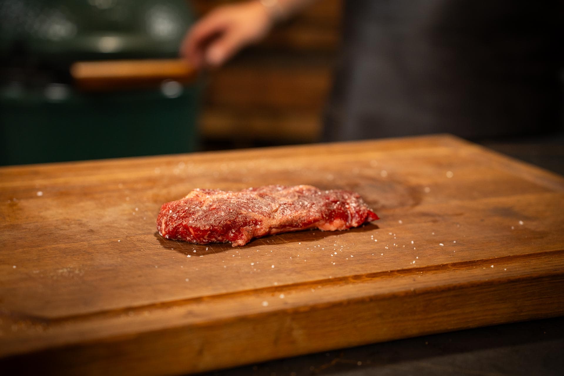 Entrecote van de BBQ