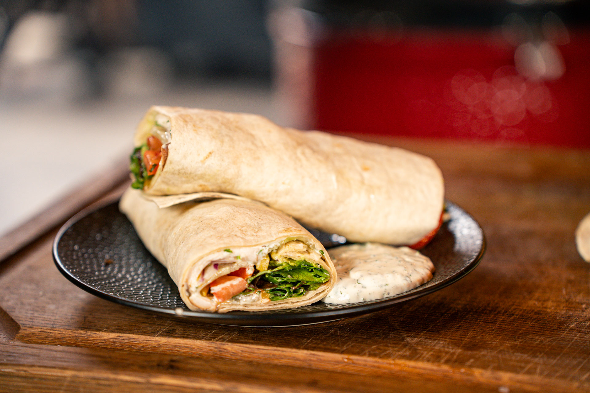 Wrap gerookte kip