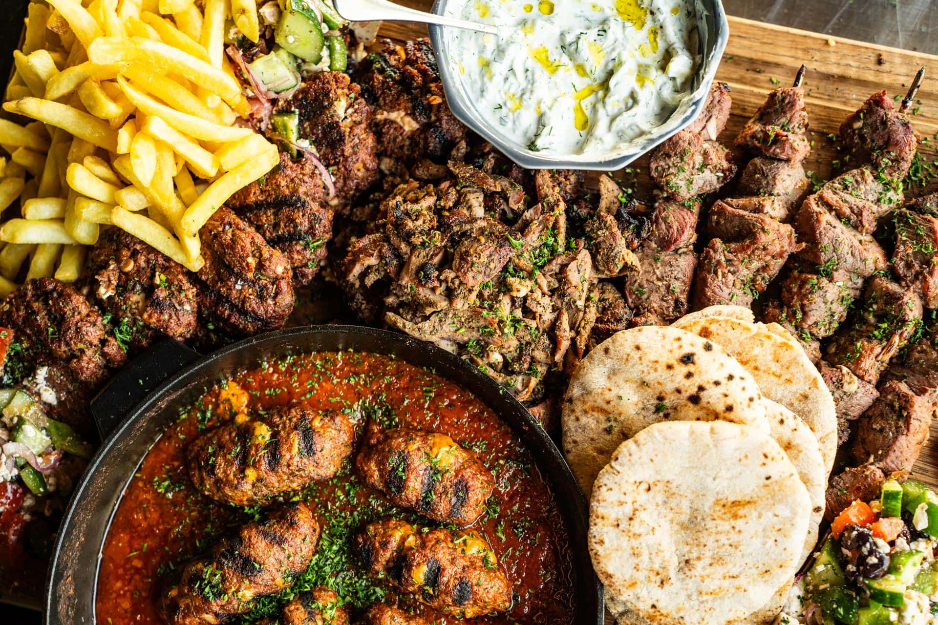 Griekse mixed grill