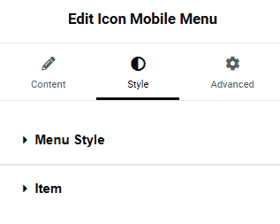 Menu Icon Mobile