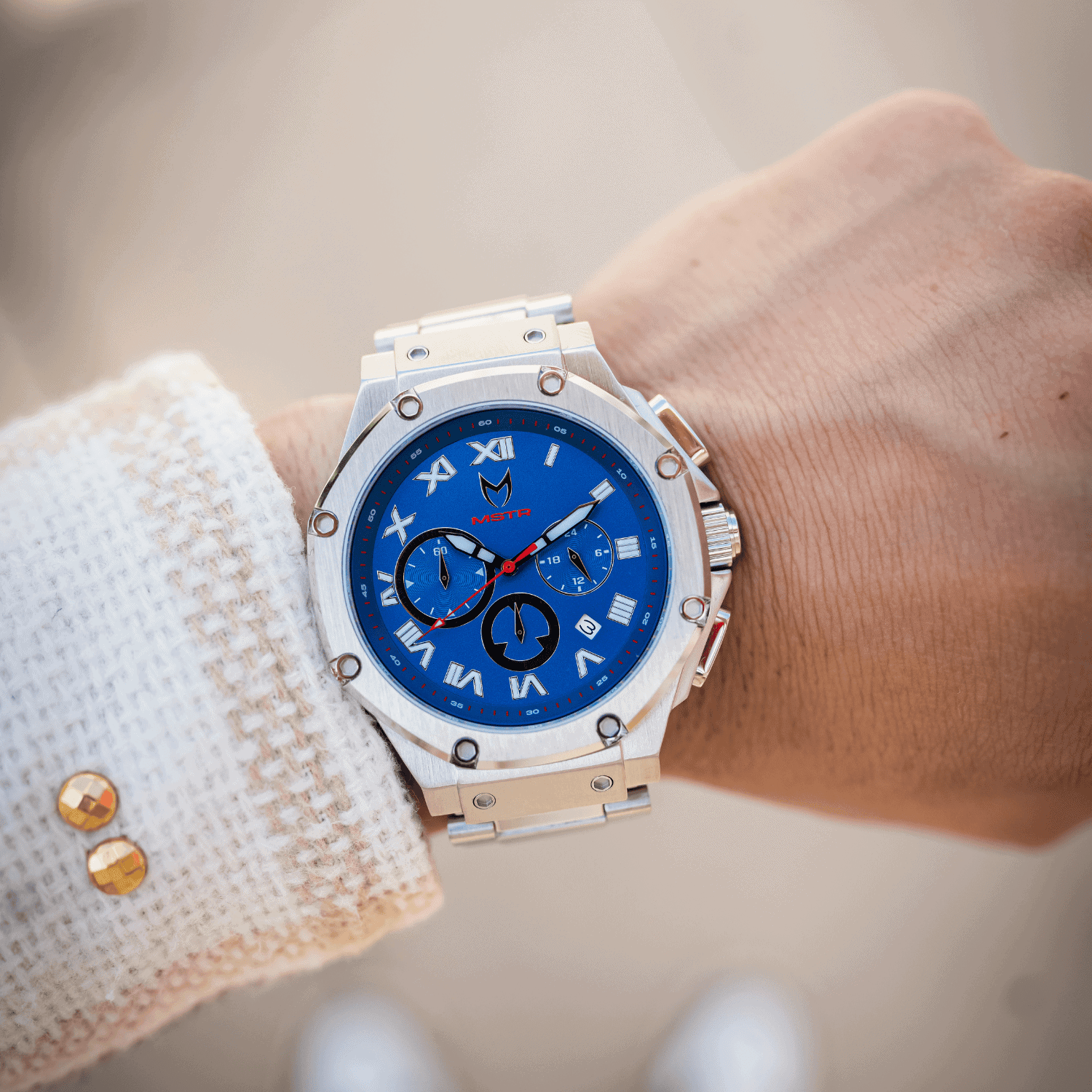 Silver & Blue