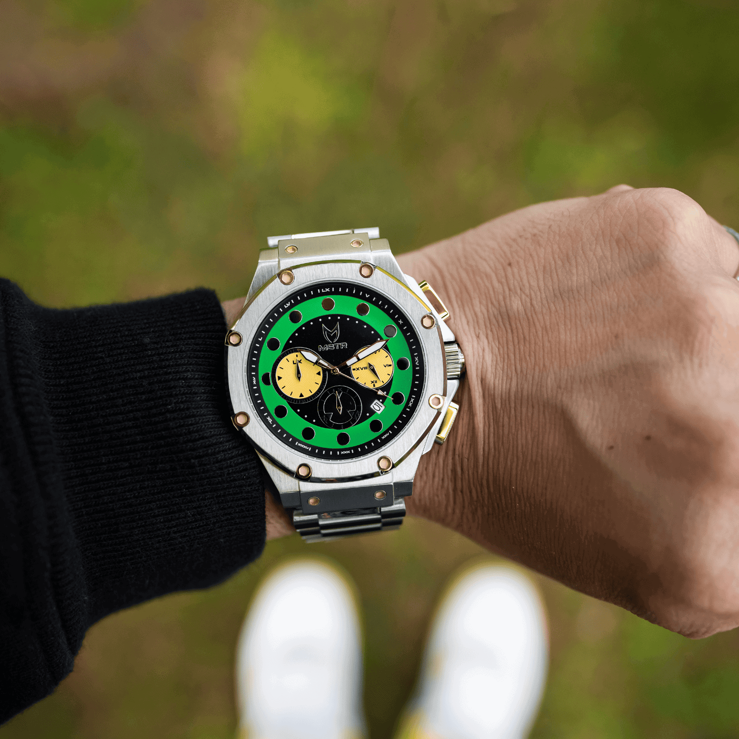 Silver & Green