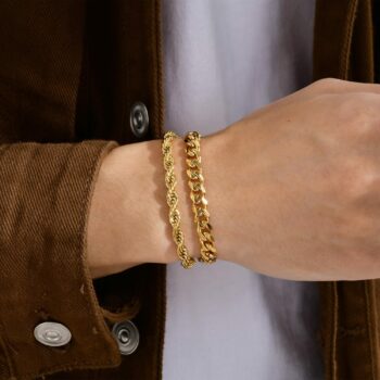 Bracelet Set - Cuban + Rope (Free)