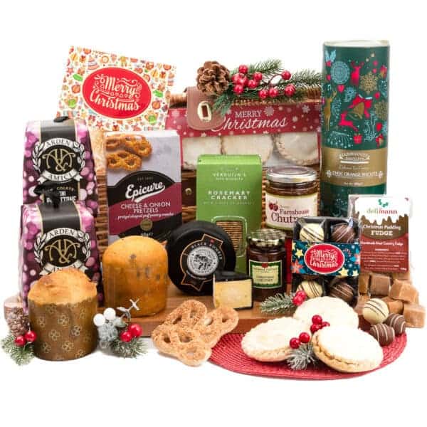 The Jolly Yuletide Feast, a lavish christmas hamper overflowing with a wide selection of delectable treats, is the perfect gift for the festive season.