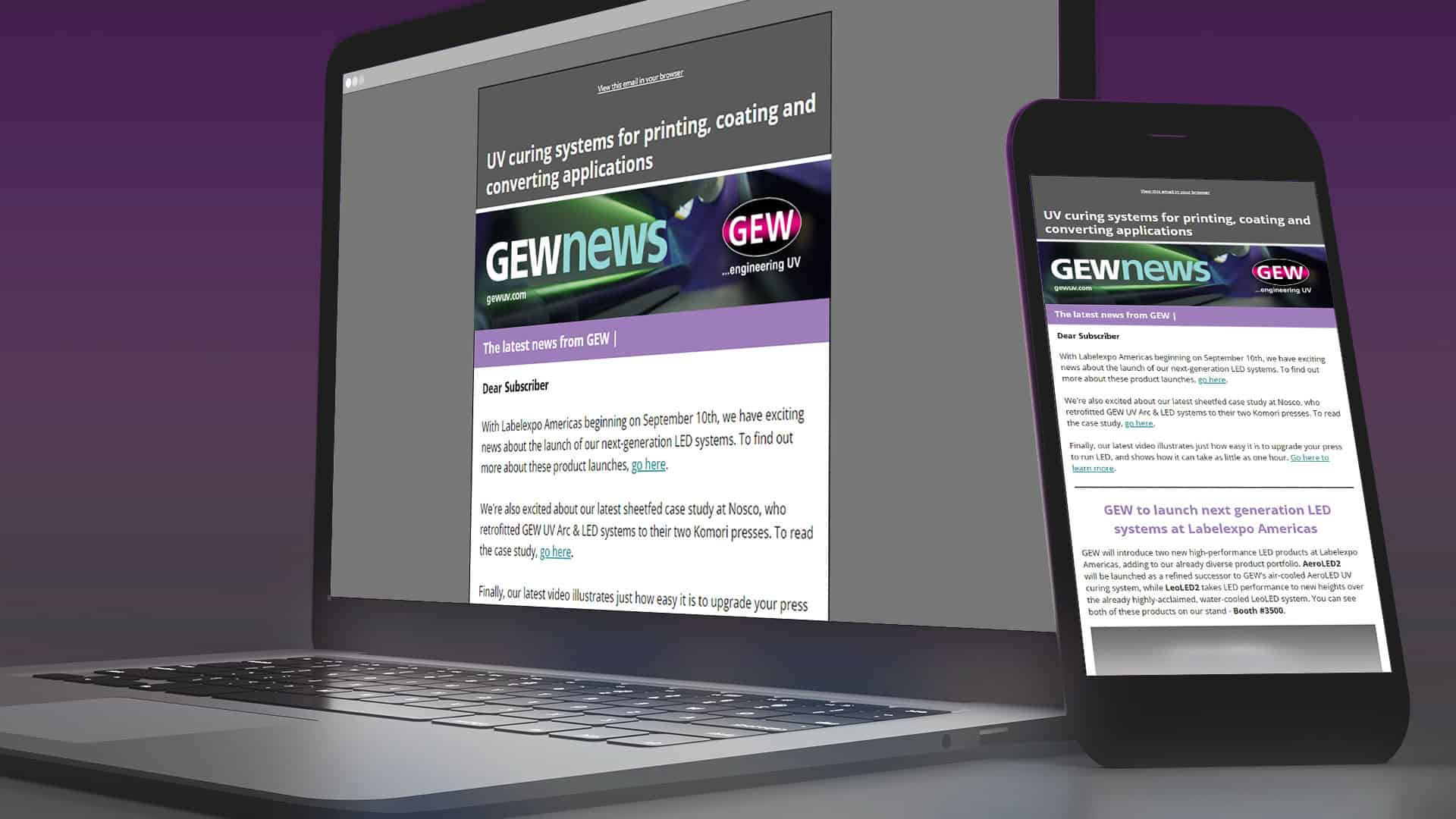 Join the GEW Newsletter