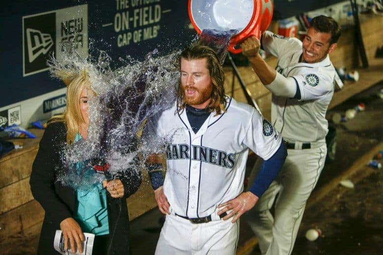 A'Shawn Robinson drenched Sean McVay with Gatorade bath after win