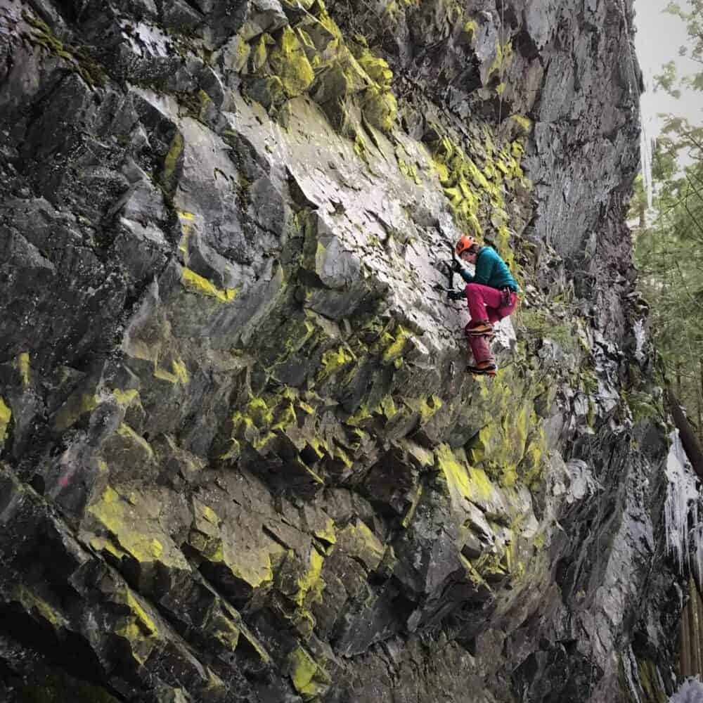 Climbing Rocks with Spikey Tools 