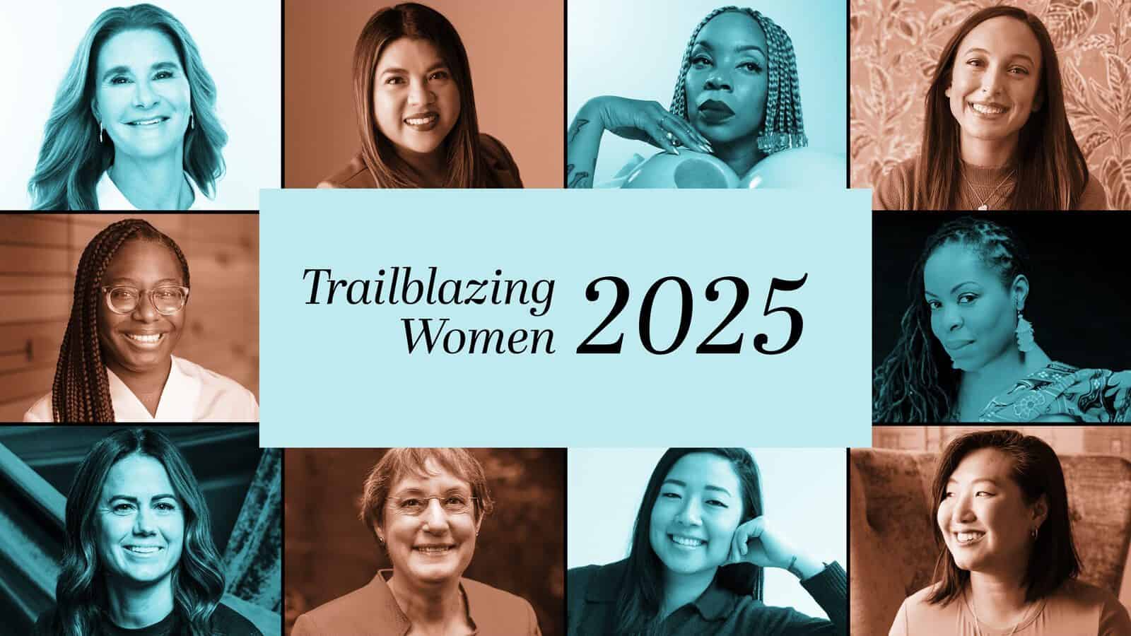 TrailblazingWomen2025_1600x900 A collage of trailblazing women surrounds a central text that reads "Trailblazing Women 2025.