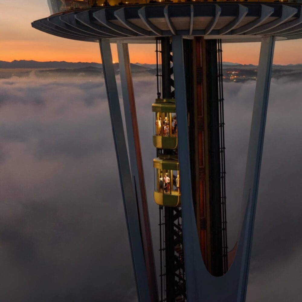 Space Needle Unveils Spaceship-Style Elevators