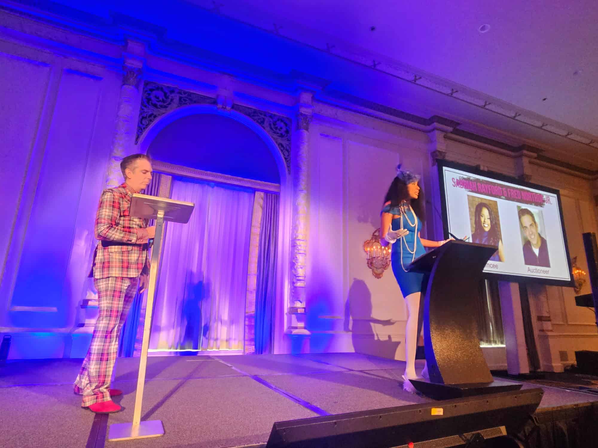 Emcees, Sabirah Rayford and Fred.