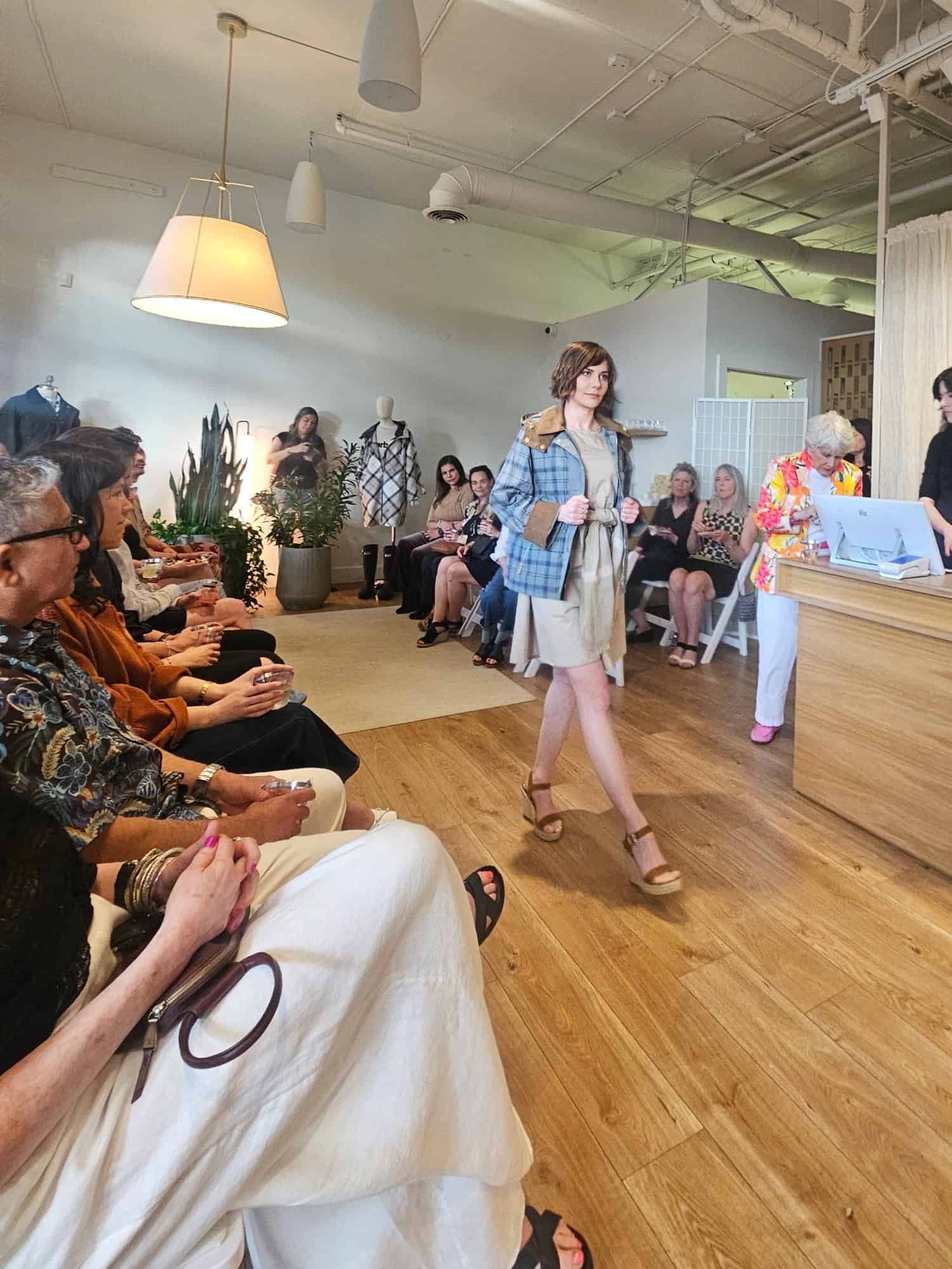 Fundraising Fashion Show, Modeling Ladies Barbour, Steele Salon