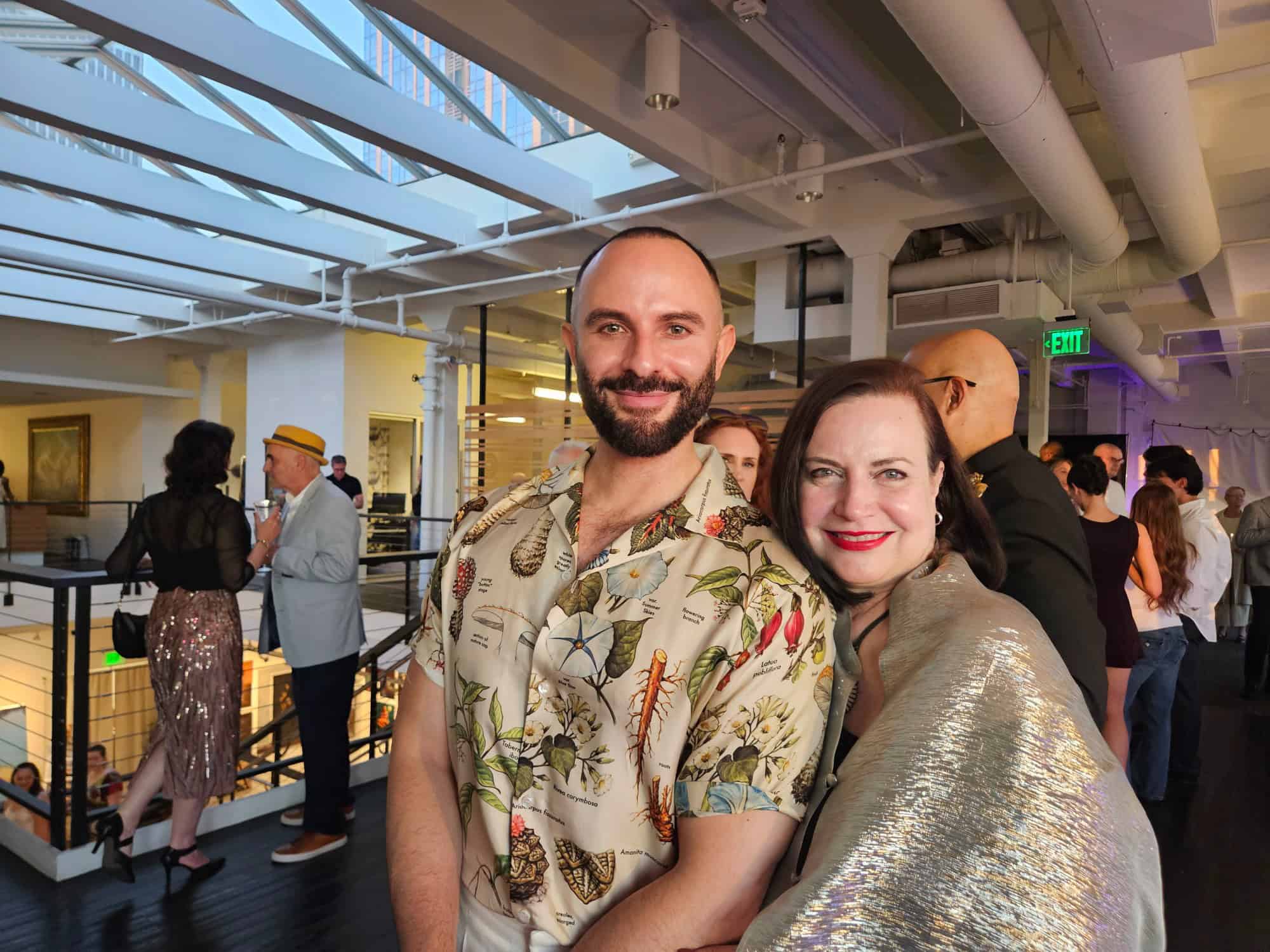 Event guests and Wendy Fairbanks, Conru Foundation