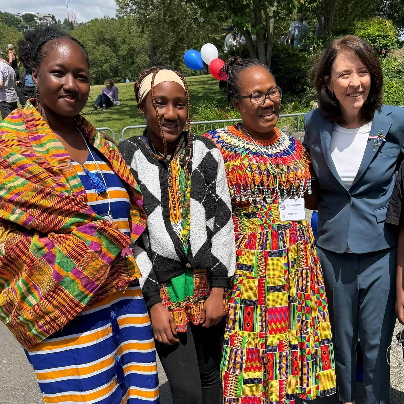 Attendees with U.S. Sen. Maria Cantwell