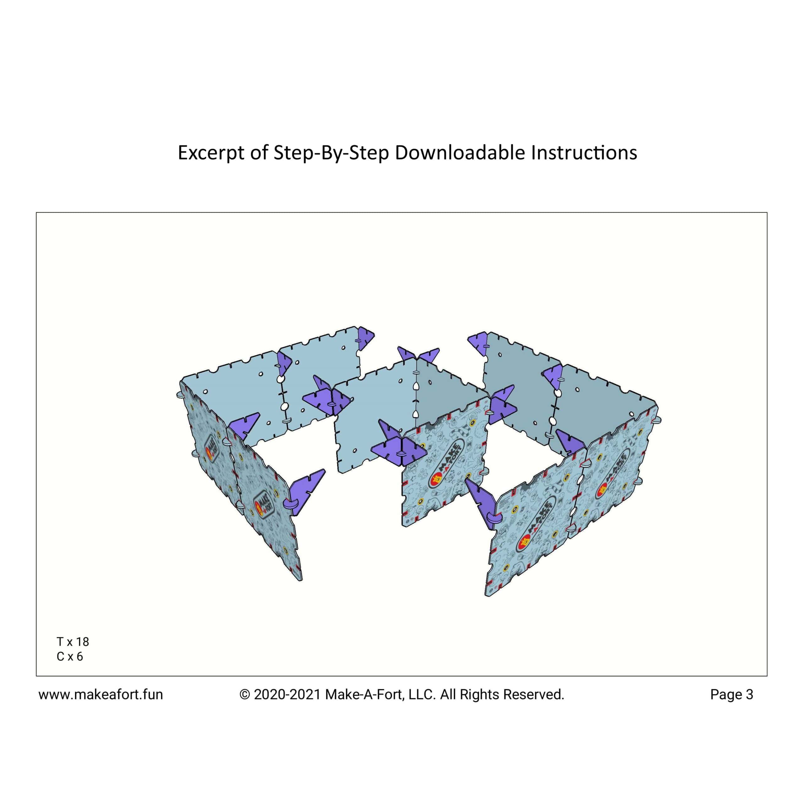 Excerpt from Crazy House X1 project instructions