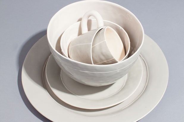 Elegant Porcelain Pottery and Dishware from North Seattle Artist