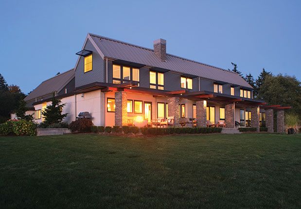 Clean and Serene, This Point Roberts Home Is One Light House