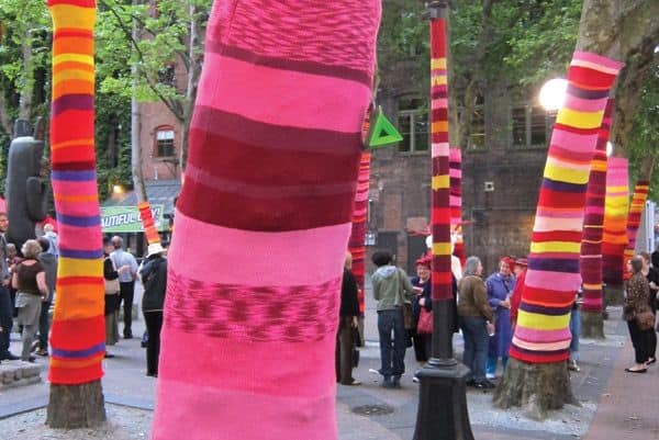 A Yarn Bomb Hits Redmond