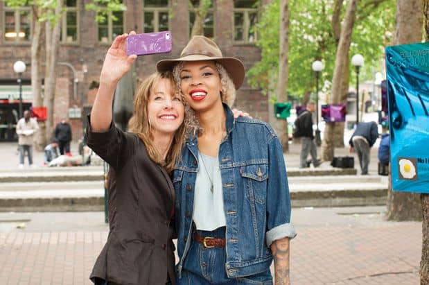 Artist and Gallerist Tariqa Waters & Nancy Guppy Take a Selfie