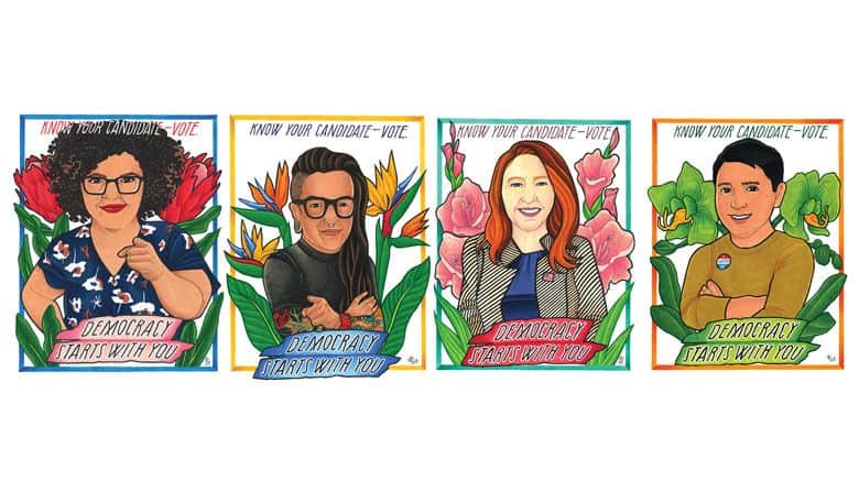 Check out Amplifier's Powerful 'Power to the Polls' Poster Campaign