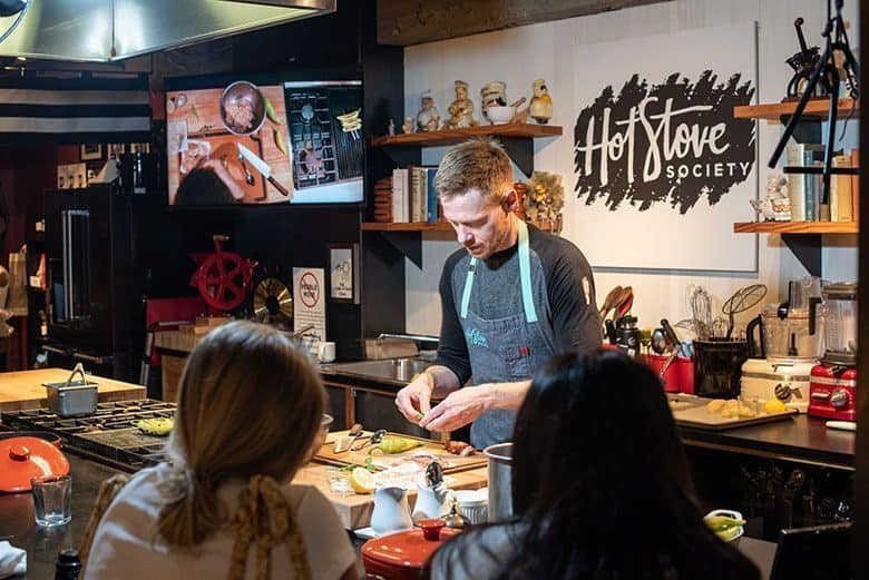 New in Town: Lunching at Tom Douglas' Cooking School