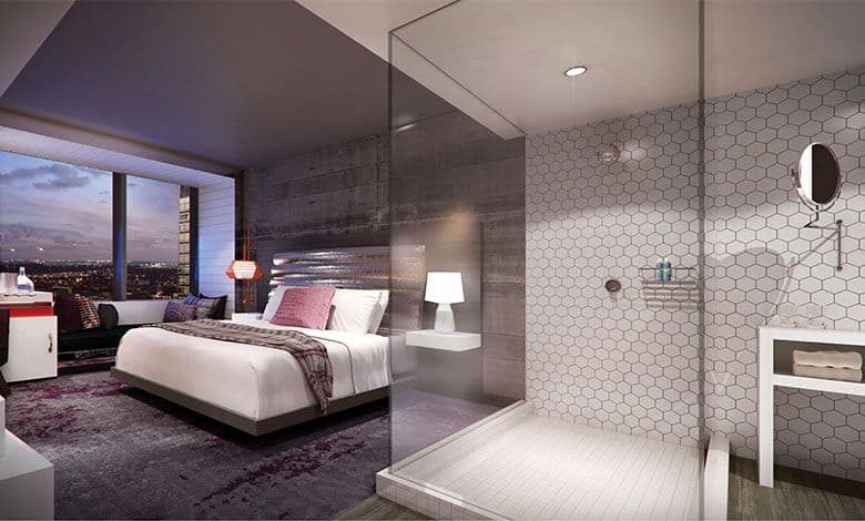 New Bellevue Hotel's Voyeuristic Glass Showers May Not be for Everyone