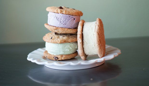 Vegan Ice Cream Sandwiches at The Cookie Counter