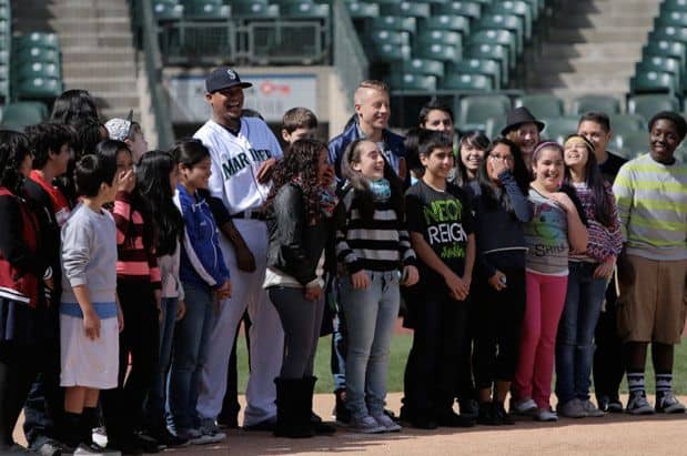 Macklemore and Felix Hernandez Surprise Kids During Anti-Bullying PSA