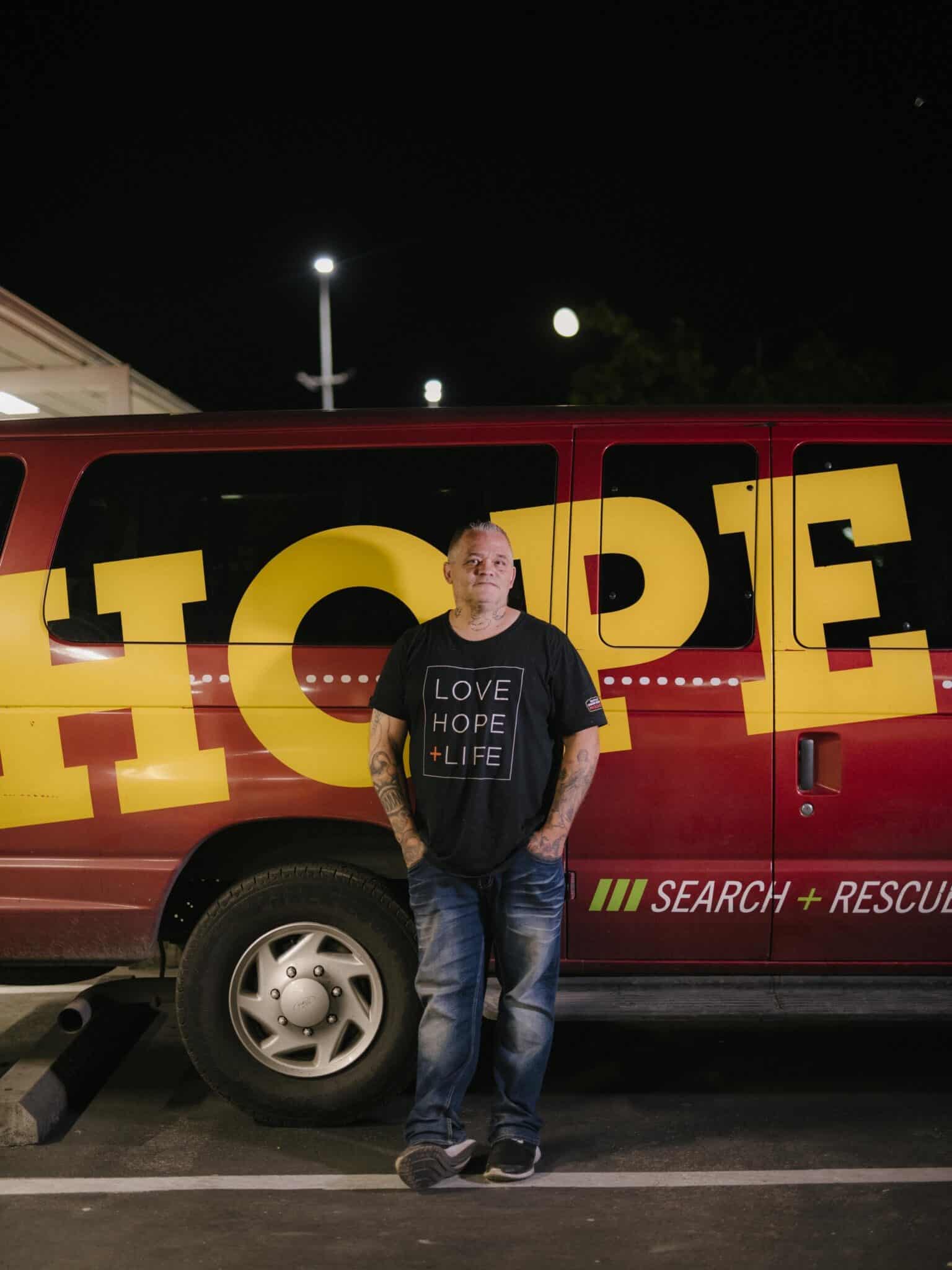 Richard is out helping homeless neighbors almost every night.