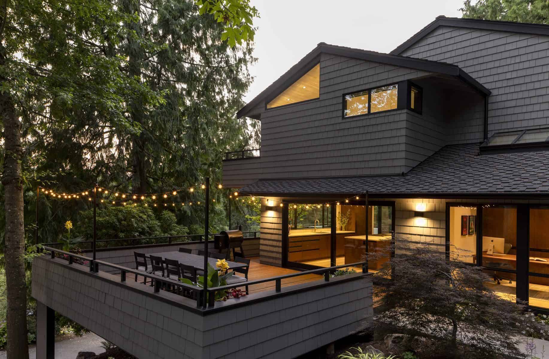 The redesign corrected inefficient layouts and awkward connections to the home’s decks.