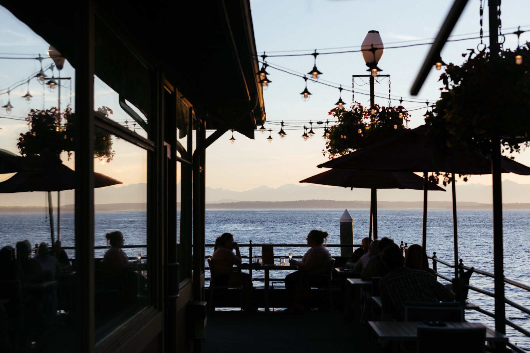 Sunset dining at Salt District Patio