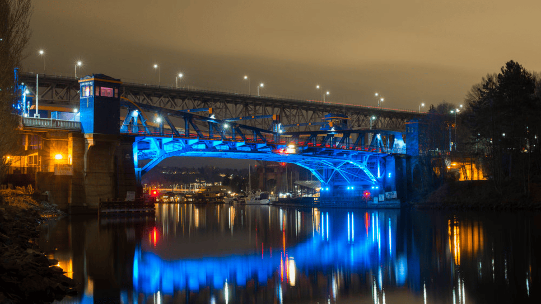 ERL projects include a lighting installation on the Fremont Bridge