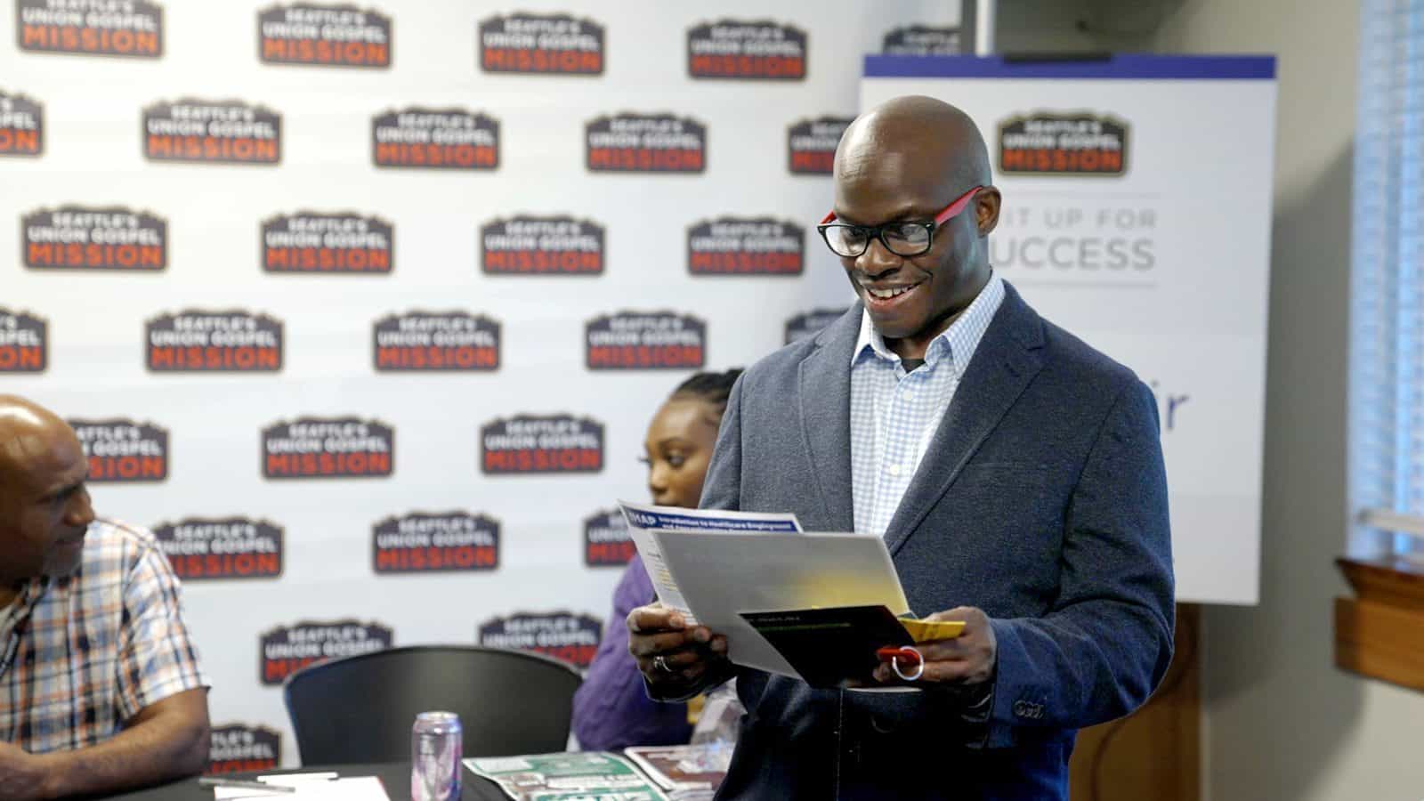 At “Suit Up for Success,” over 60 men in recovery prepare for a new start with professional makeovers and job support.
