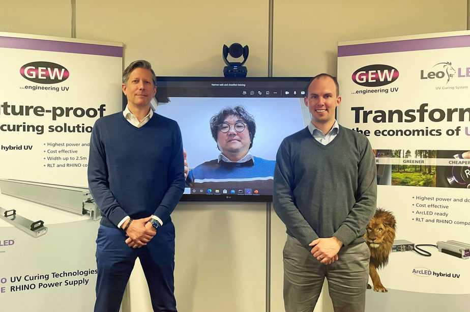 Left to right: Marcus Greenbrook of GEW, Mr. Ki-Chan Han (Charlie) of PM Trading Co., and Robert Rae of GEW.