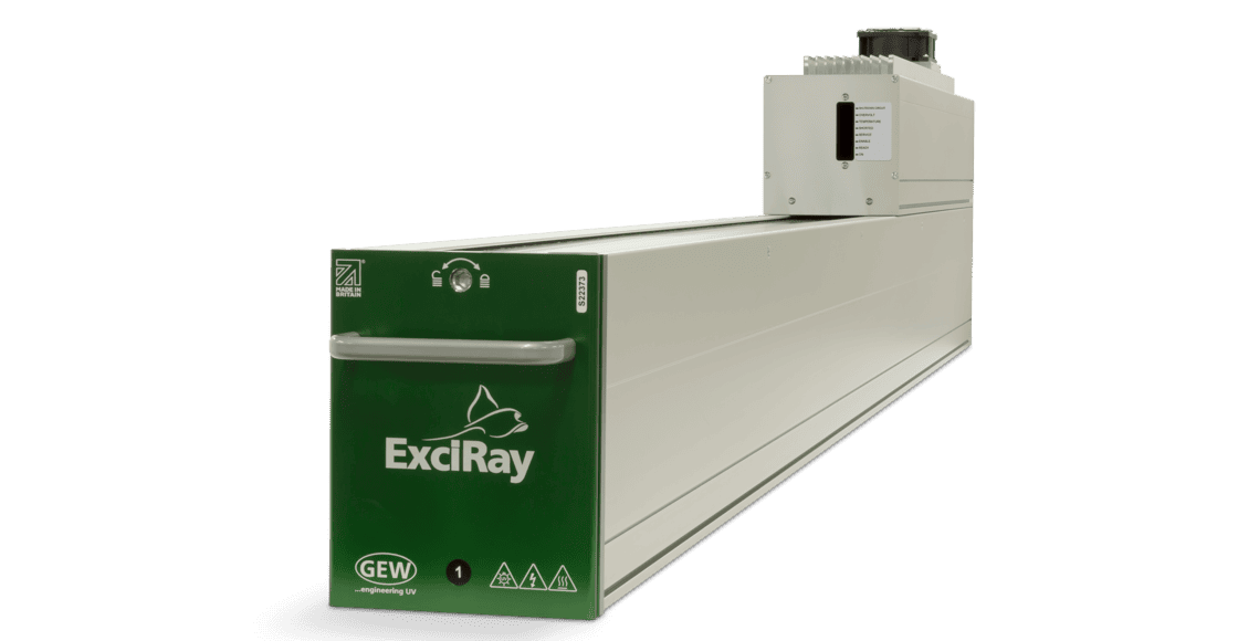 GEW UV的ExciRay灯头,采用 Excimer固化技术。