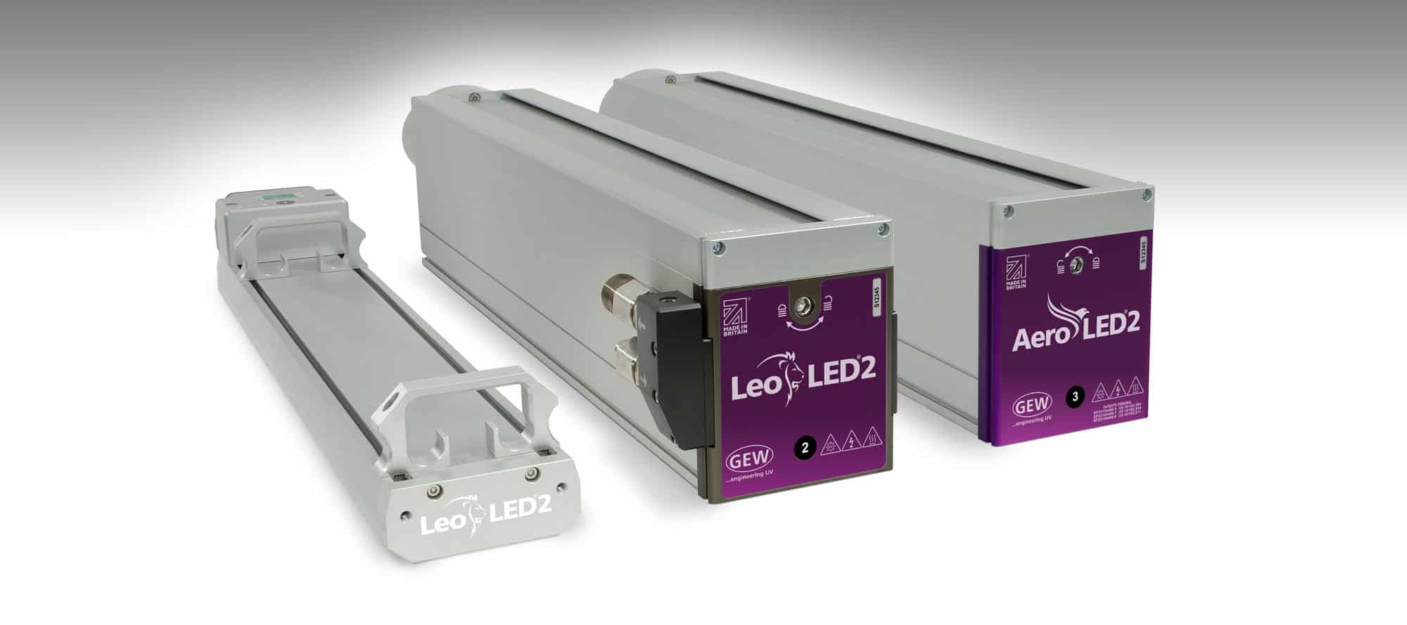 LeoLED2 comes in both the compact and cassette options, and AeroLED2 is available as a cassette up to 70cm.