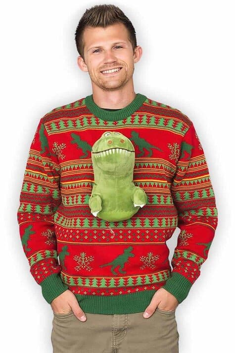 Pull De Noël Homme Marine Motif équipage Et Arbre Fatsize S