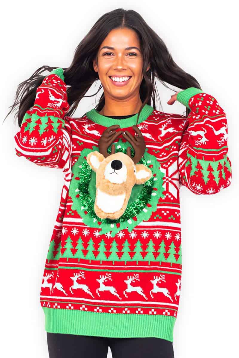 Pull de Noel Homme Cosplay Père Noël Pull 3D Imprimé Motif Créatif Pull Casual Sweat Sweatshirt Imprimé Poils de Poitrine Hommes Sweat Imprimé Père Noël Sweat Imprimé Corset Pull Moche de Noel