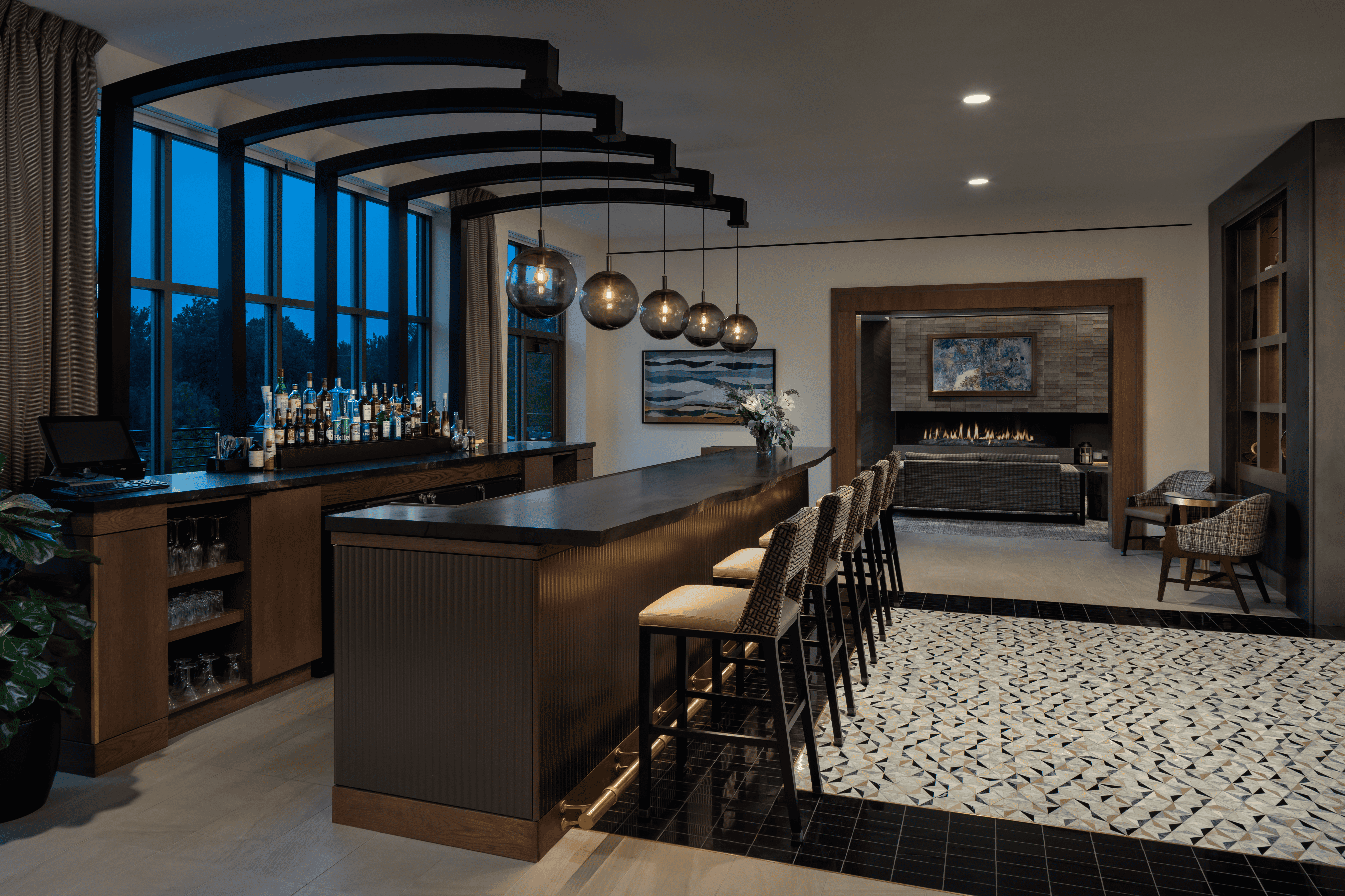 Heritage Community of Kalamazoo_Photo Int Bar_Photograph by Andrew Rugge - Copyright Perkins Eastman