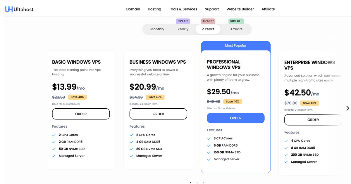 Ultahost Windows Hosting