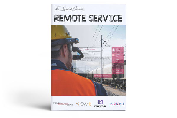 Developed in partnership with OverIT and Realwear and featuring an exclusive interview with Rail Cargo this 22 page eBook looks at the key considerations field service organisations should make when looking at remote service solutions for their field service operations from both a software and hardware perspective