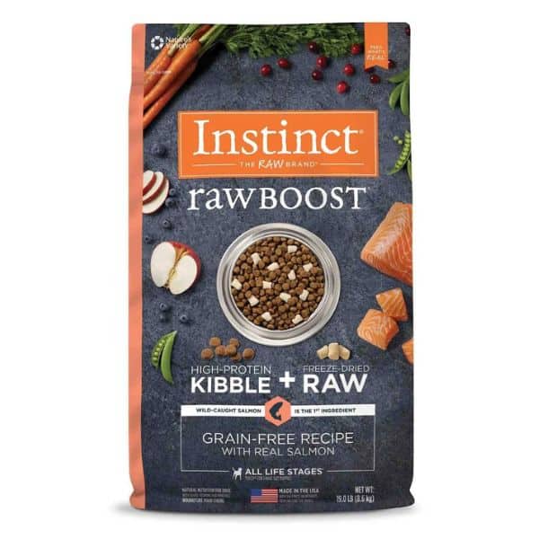 Alimento Instinct Salmón Sin Cereales Raw Boost para Perro